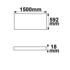 Infrarot-Panel PREMIUM Professional 905L, 592x1500mm, 860W